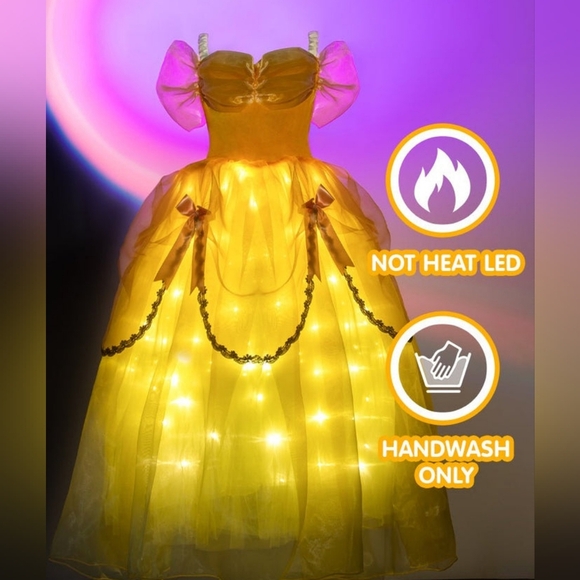 Halloween LED Girl's Dress - Picture 2 of 2